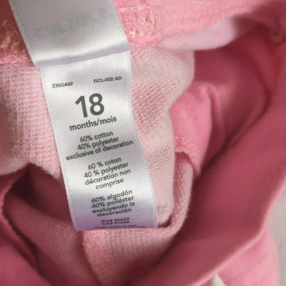 carter's comfy pink shorts 18 months baby toddler girls - Picture 4 of 7